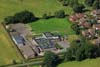 Playground and buildings aerial view